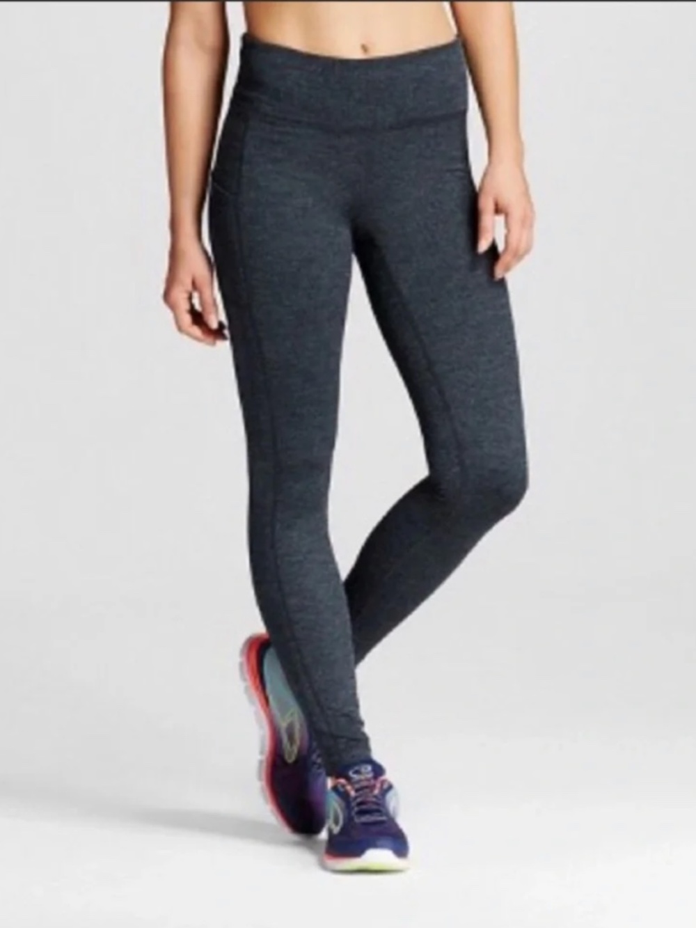 C9 Champion Premium Herringbone Dark Gray Full Length Leggings Size Small
